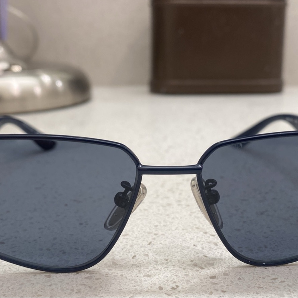 Stylish Blue Balenciaga sunglasses